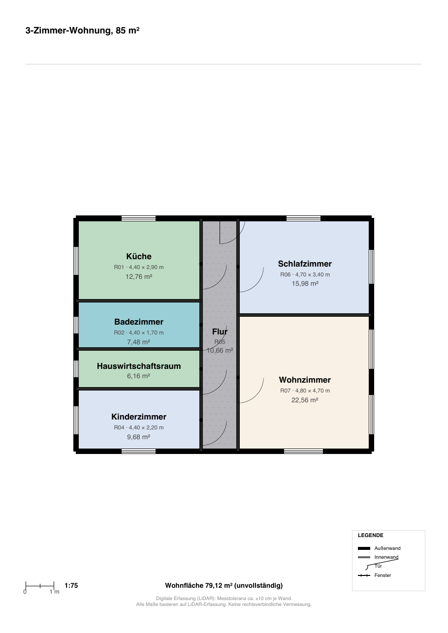 3-Zimmer-Wohnung · 85 m² – Nachher: Exposé-PDF aus dem Editor